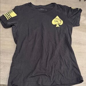 Grunt Style  T-Shirt with Yellow Graphics